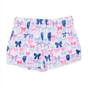 NEW AZARHIA gilrs fuzzy shorts in bows